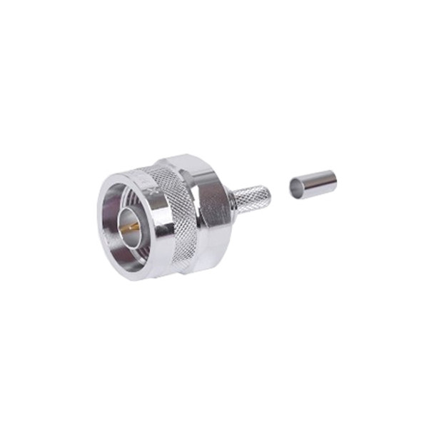 EZ-195-NMH-X N MALE CRIMP/CAPTIVATE CONNECTOR FOR LMR-195