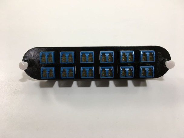 Corning EQUIVALENT CCH-CP24-AE Adapter Panel 24 Fiber LCU Singlemode Duplex (Internal Shutter) 