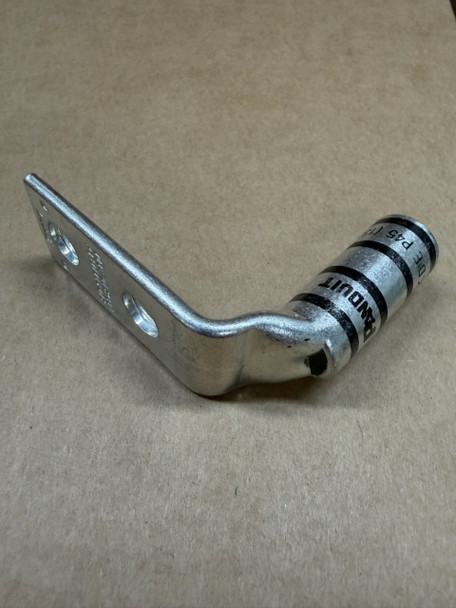 Panduit LCCX2/0-38DF-X Lug 2-Hole 90 Degree Flex Long Barrel / 2/0 AWG / 3/8" Stud Hole / 1” Spacing / .96” Width