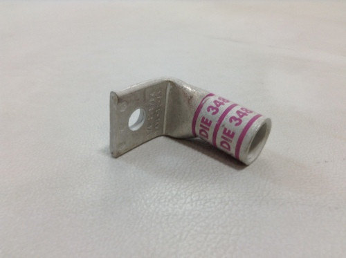 YAV25LTC14FX90 Lug 1-Hole / 90 Degree / 1/0 Flex / 1/0 AWG / 1/4 Stud Size / Standard Barrel