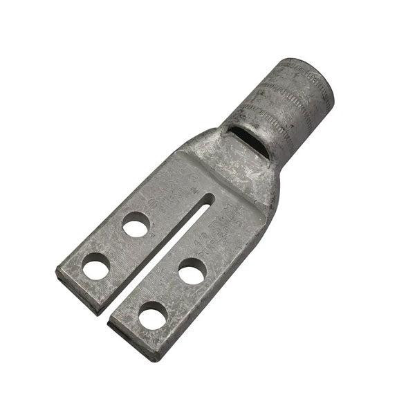 YAZ264TCG1 SPLIT TONGUE LUG 2/0 AWG 1/4" BLT 5/8" SP BLACK WITH WINDOW