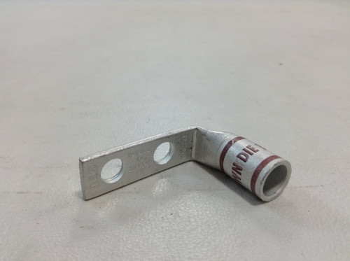 YAV2CL2NT14FX90 Lug 2-Hole / 1/4" Stud / 5/8" Spacing / Narrow Tongue / Standard Barrel / 90 Deg / 2 Flex