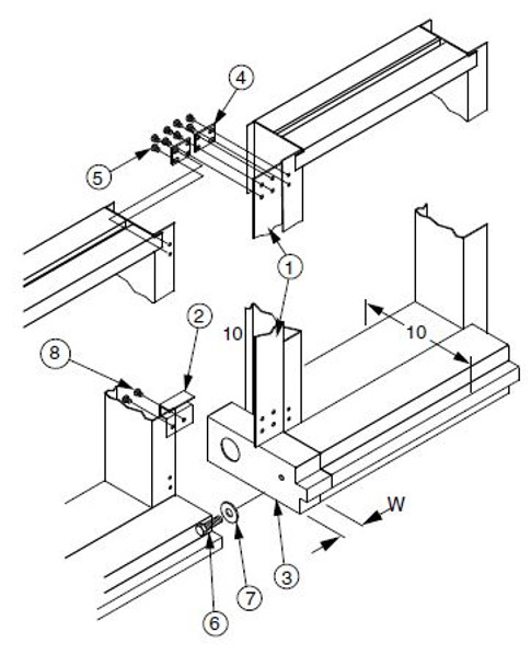 0044310164 - NETWORK BAY SPACER KIT 7'