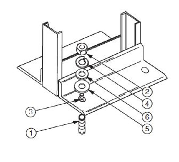 0040190010 - MOUNTING HARDWARE 3/8" FOR FLO