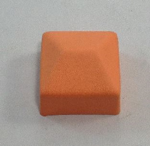 00250900CA Fiber End Cap - 2" x 2" - Orange