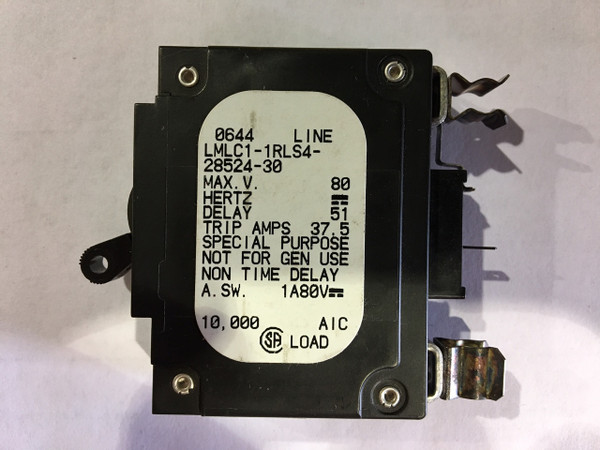 LMLC1-1RLS4-28524-30 30 AMP CIRCUIT BREAKER CLIP IN BLACK HANDLE 1