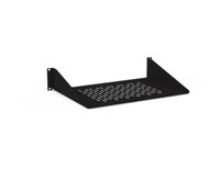 3000-1-102-02 2RU VALUE LINE RACK SHELF VENTED 12"D 125LB 2 POST 19" MNT BLK