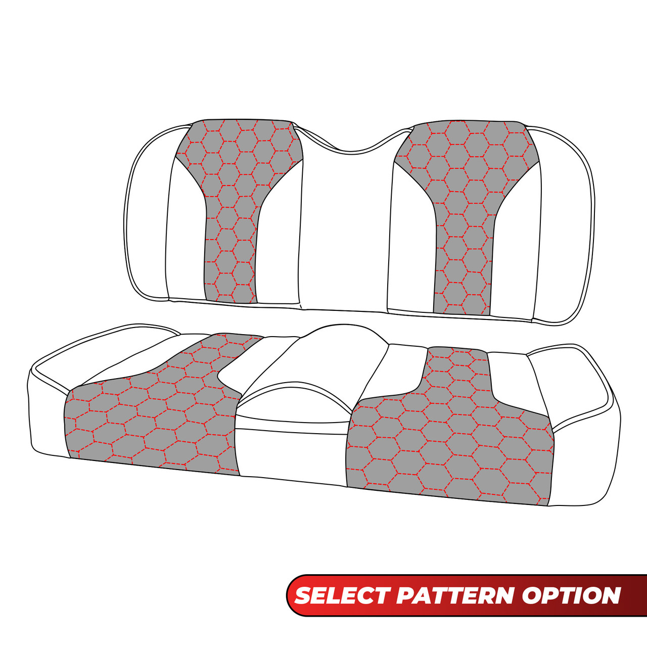 MODZ® FS2 FRONT SEAT FOR CLUB CAR, EZGO, ICON/EV1 & YAMAHA - CUSTOM