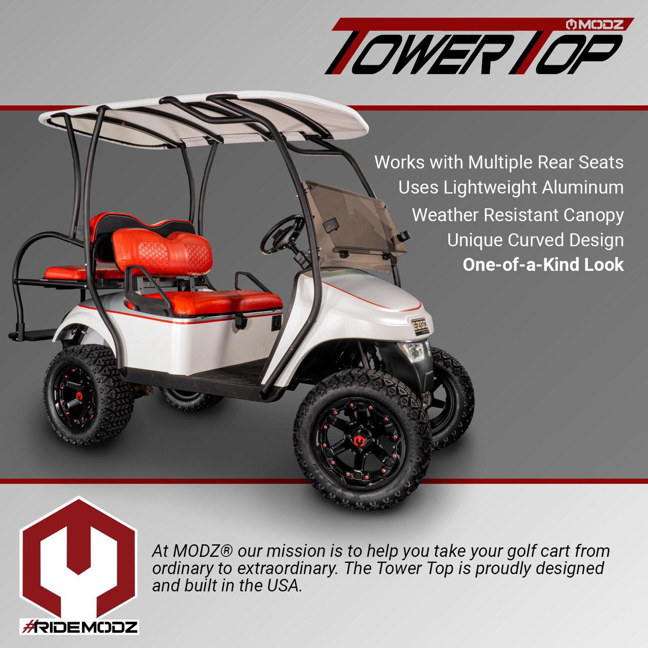 MODZ® TOWER TOP FOR EZGO TXT, TXT48 AND EXPRESS