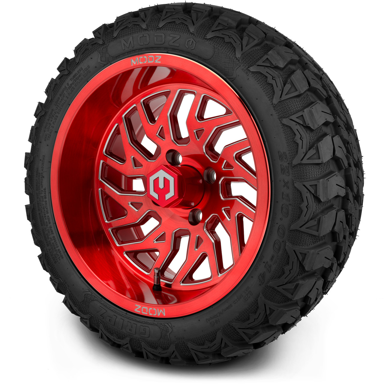 シームレスタイヤ　レッドRED SEAMLESS TYRE 2本セット MODZ® 14