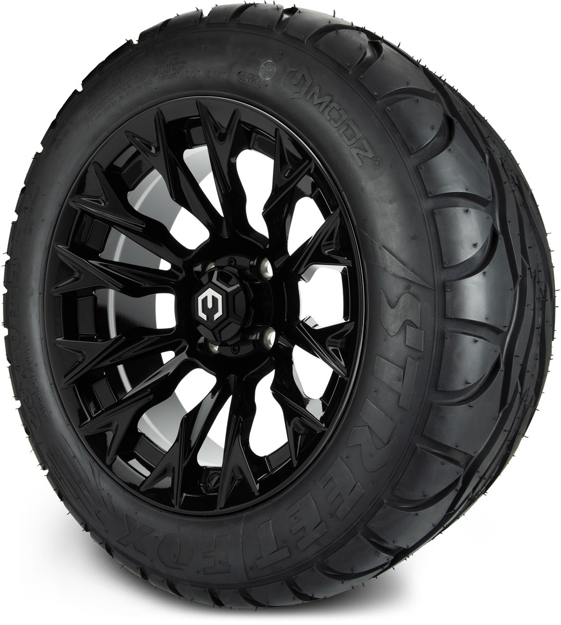 【OFOF】IF GLOSSY BLACK XF OFF-ROAD Gloss Black Tall Center Cap 1444L227H HT005-65