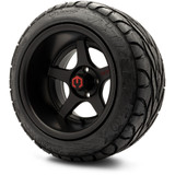 MODZ® 14" Maverick Matte Black Wheels & Street Tires Combo
