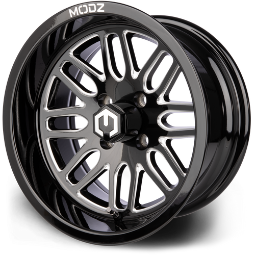 MODZ® Mayhem Glossy Black 14" Golf Cart Wheel