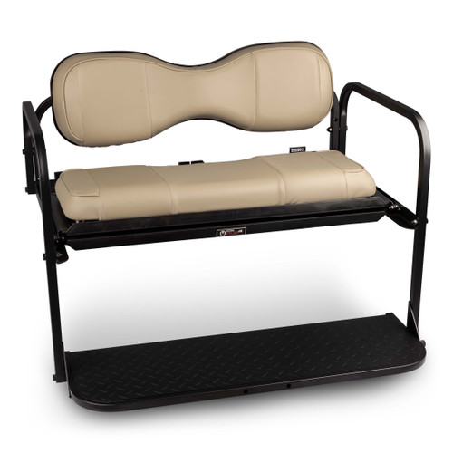 DADベッドレスト MODZ® Flip4 RS Custom Golf Cart Rear Seat Kit - White - Choose