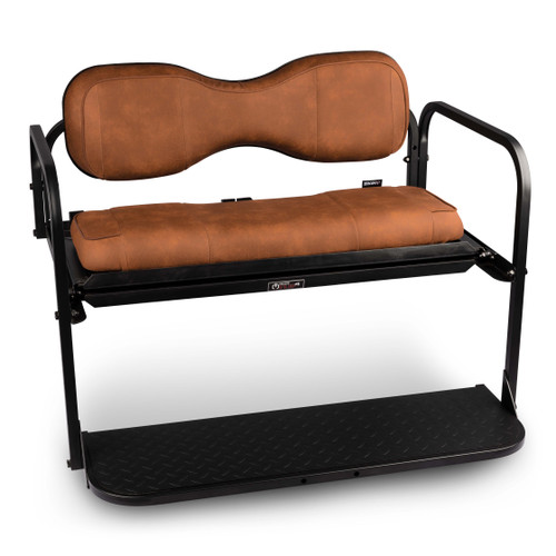 MODZ® Flip4 RS Custom Golf Cart Rear Seat Kit - Brown - Choose