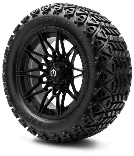 MODZ® 14" Galaxy Matte Black Wheels & Off-Road Tires Combo