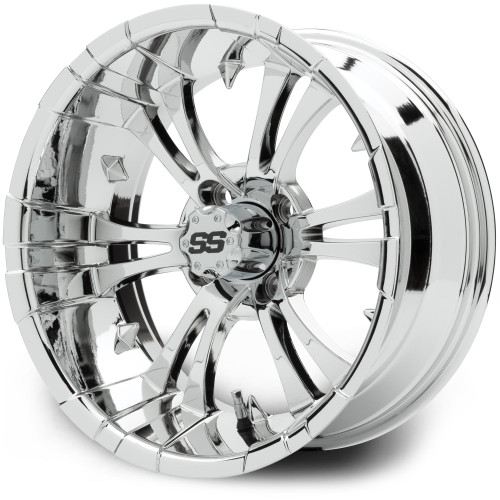 MODZ® Vampire Chrome 15" Golf Cart Wheel