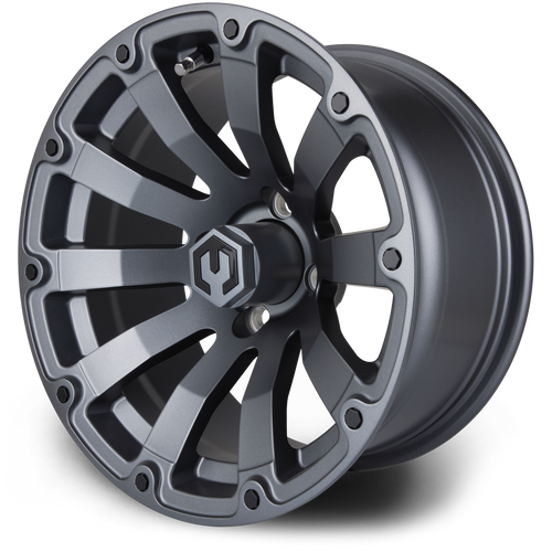 MODZ® Bomber Matte Gunmetal 14" Golf Cart Wheel