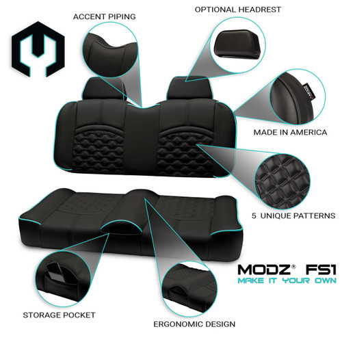 MODZ® FS1 CUSTOM FRONT SEAT - BLACK BASE