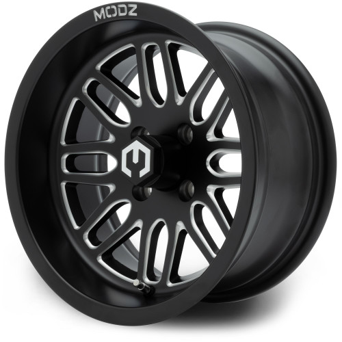 MODZ® Mayhem Matte Black 14" Golf Cart Wheel