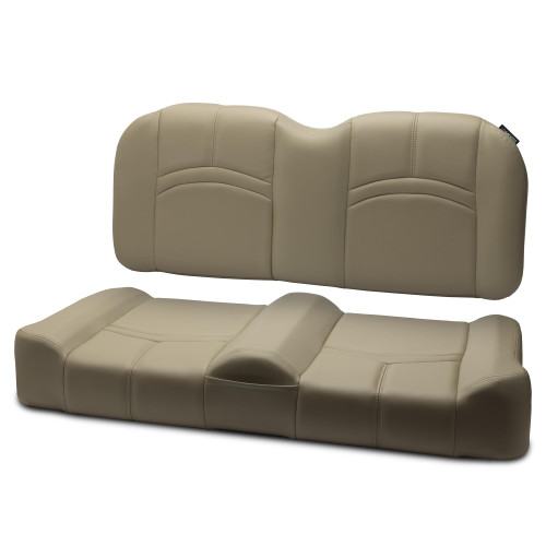 MODZ® FS1 TOP STITCH FRONT SEAT FOR CLUB CAR, EZGO & YAMAHA - KHAKI BASE