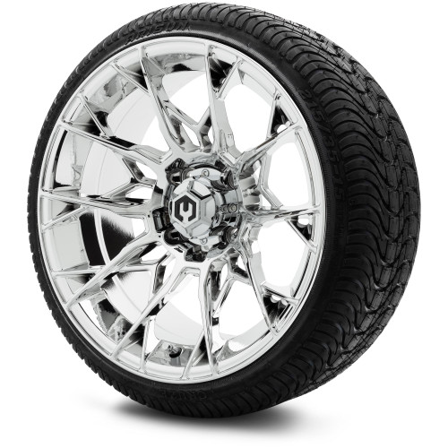 MODZ® 15" Chaos Chrome Wheels & Street Tires Combo