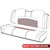 MODZ® RSC1 Top Stitch Rear Seat Cushion - Custom