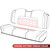 MODZ® RSC1 Top Stitch Rear Seat Cushion - Custom