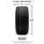 Odyssey Tesseract Steel-Belted Street Golf Cart Tire 215/40-12