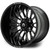 MODZ® Convict Glossy Black with Ball Mill 15x10" Golf Cart Wheel MODZ® Convict Glossy Black with Ball Mill 15x10" Golf Cart Wheel