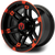 MODZ® Aftershock Red & Black 12" Golf Cart Wheel