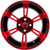 MODZ® Ambush Red & Black 14" Golf Cart Wheel