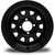 MODZ® Steel D-Window Glossy Black 12" Golf Cart Wheel