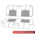 MODZ® FS1 TOP STITCH FRONT SEAT FOR CLUB CAR, EZGO, ICON/EV1 & YAMAHA - CUSTOM