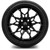 MODZ® 15" Chaos Matte Black Wheels & Street Tires Combo
