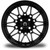 MODZ® Galaxy Glossy Black 14" Golf Cart Wheel