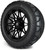 MODZ® 14" Galaxy Matte Black Wheels & Street Tires Combo