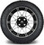 MODZ® 14" Galaxy Machined Black Wheels & Street Tires Combo