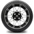 MODZ® 14" Galaxy Machined Black Wheels & Street Tires Combo