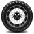 MODZ® 14" Galaxy Machined Black Wheels & Off-Road Tires Combo