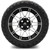 MODZ® 14" Galaxy Machined Black Wheels & Off-Road Tires Combo