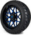 MODZ® 14" Formula Blue and Black Wheels & Street Tires Combo