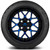 MODZ® 14" Formula Blue and Black Wheels & Street Tires Combo