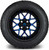 MODZ® 14" Formula Blue and Black Wheels & Street Tires Combo