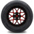 MODZ® 14" Formula Red and Black Wheels & Street Tires Combo