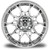 MODZ® Chaos Chrome Black 14" Golf Cart Wheel