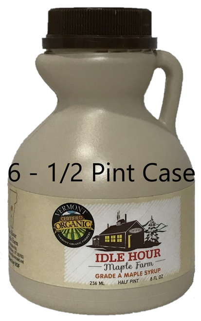 6 - Half Pint Case of 100% Pure Vermont Organic Maple Syrup