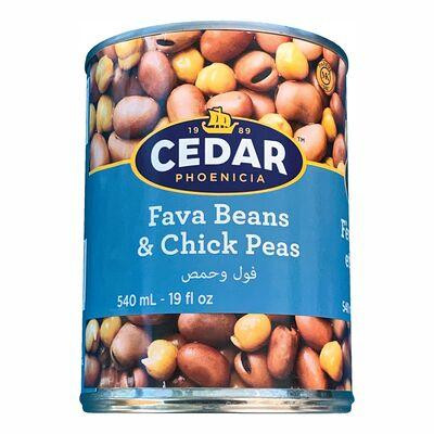 Cedar Fava Beans & Chick Peas 540ml