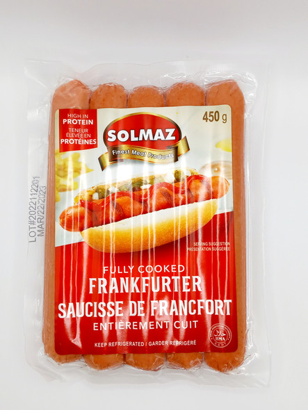 Solmaz Beef Frankfurther Sausage 450g