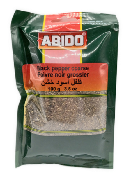 Abido Black Pepper Coarse 100g